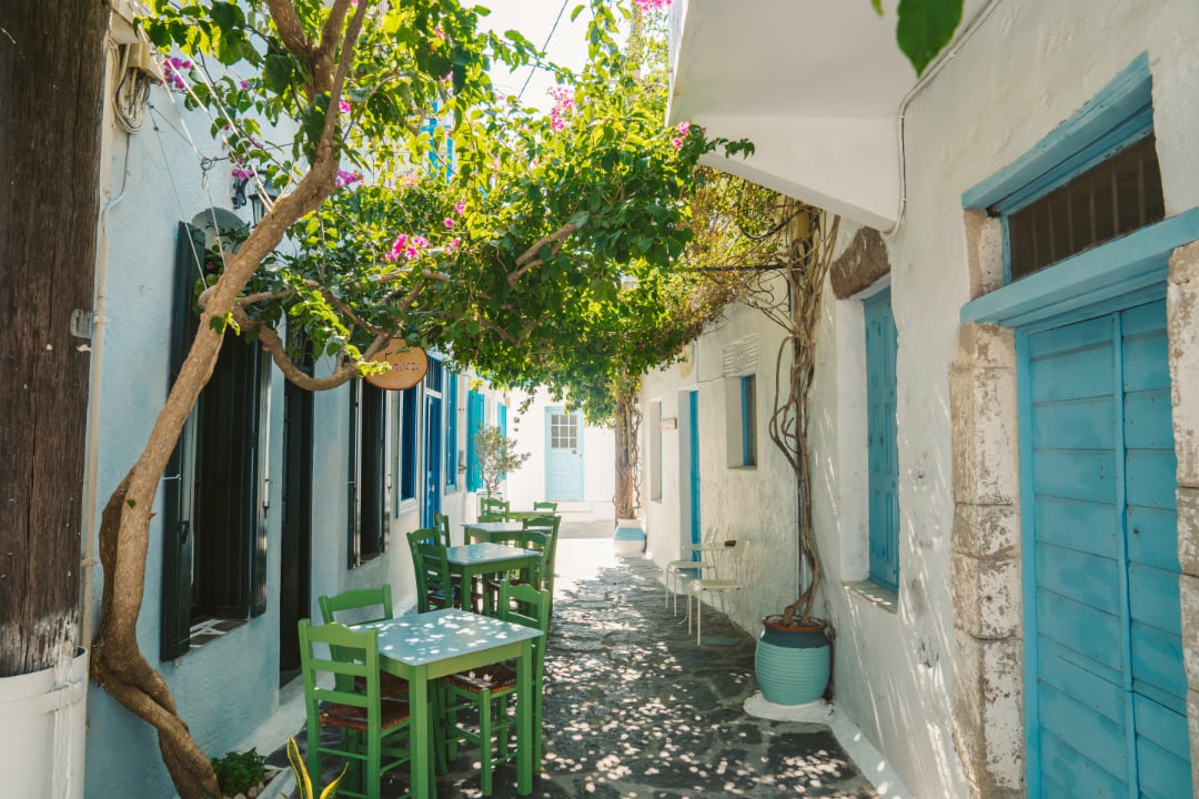 Gasse im Ort Plaka Gasse im Ort Plaka