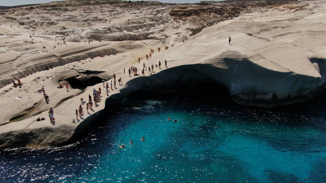 Strand von Sarakiniko Strand von Sarakiniko