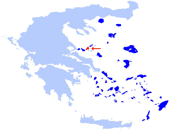 Alonnisos Lage