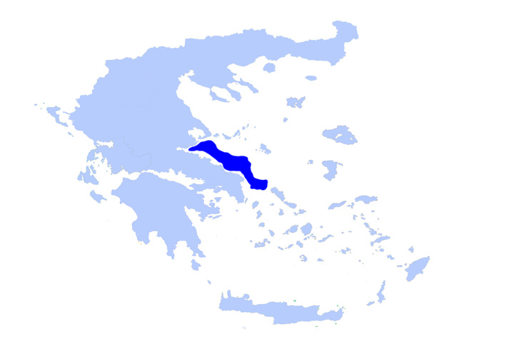 Lage von Euböa/Evia