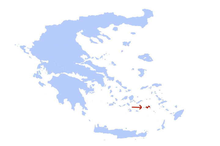 Lage von Astypalea Lage von Astypalea